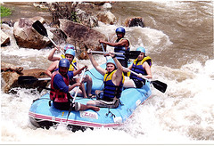 White Water Rafting Phuket on the fresh water with our professional staffs